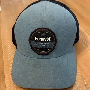 Hurley Black and Blue Logo Cap